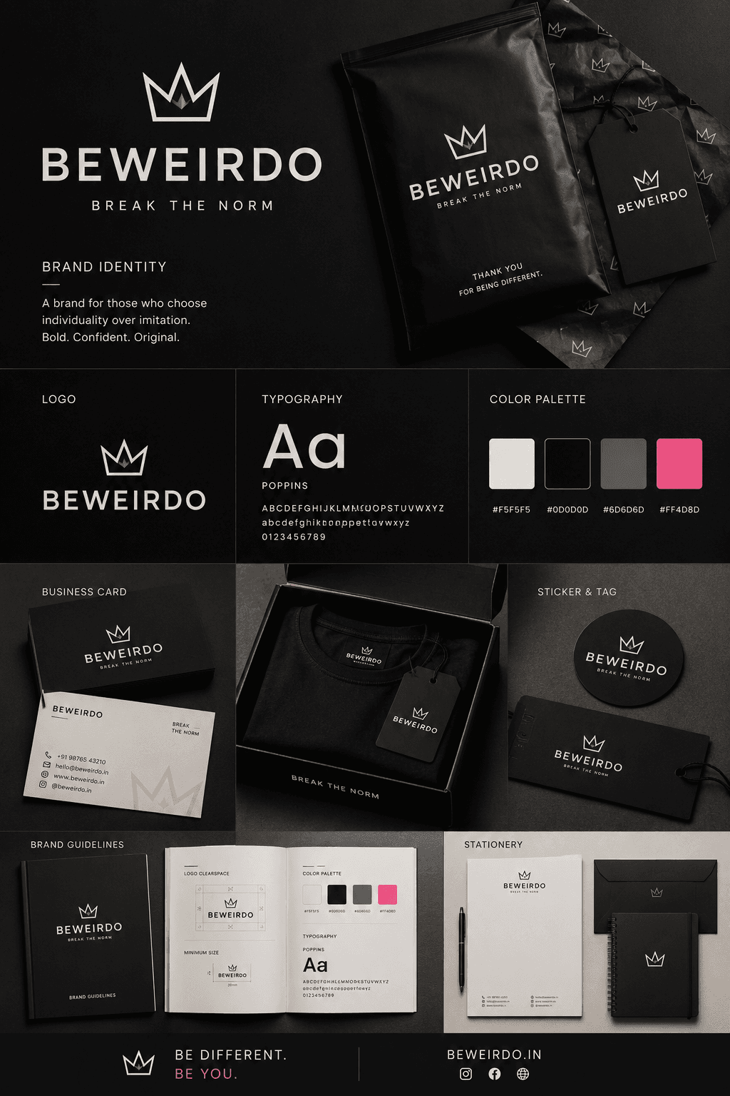 BeWeirdo — Brand System